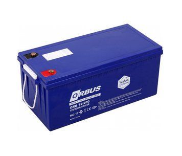 Аккумуляторная батарея ORBUS CG12200 GEL 12 V 200 Ah (522 х 238 х 222) Black Q1/24 U_28638 фото