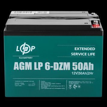 Тяговий свинцево-кислотний акумулятор LP 6-DZM-50 Ah LP_10063 фото