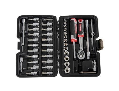 Набір головок торцевих з тріскачкою 1/4&Prime; 46 предметів Vitals Master IN_186167 фото