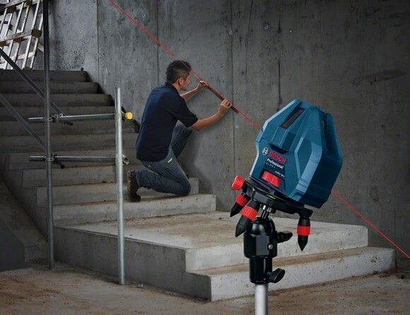 Лазерний нівелир Bosch GLL 5-50 + мини штатив (0601063N00) RC_0.601.063.N00 фото