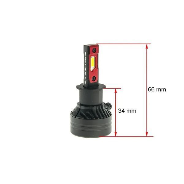 Лампа головного світла Decker LED PL-01 5K H3 CY_НФ-00001004 фото