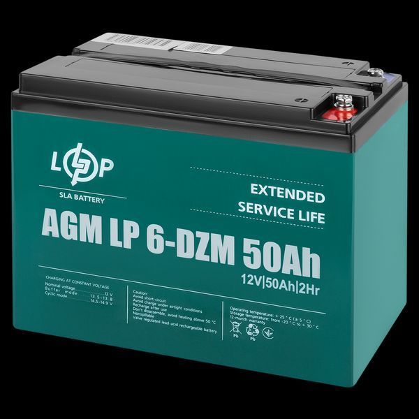 Тяговый свинцово-кислотный аккумулятор LP 6-DZM-50 Ah LP_10063 фото