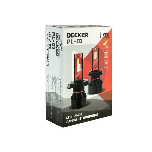 Лампа головного світла Decker LED PL-01 5K H3 CY_НФ-00001004 фото