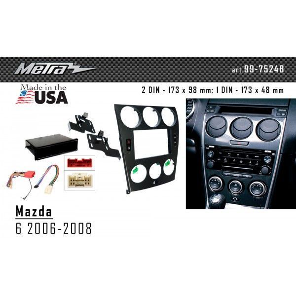Перехідна рамка Metra 99-7524B для Mazda 6 2006-2008 AV_99-7524B фото