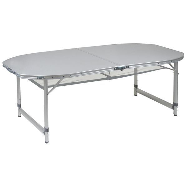 Стіл Bo-Camp Premium Oval 150x80 cm Grey (1404405) DS_DAS302787 фото