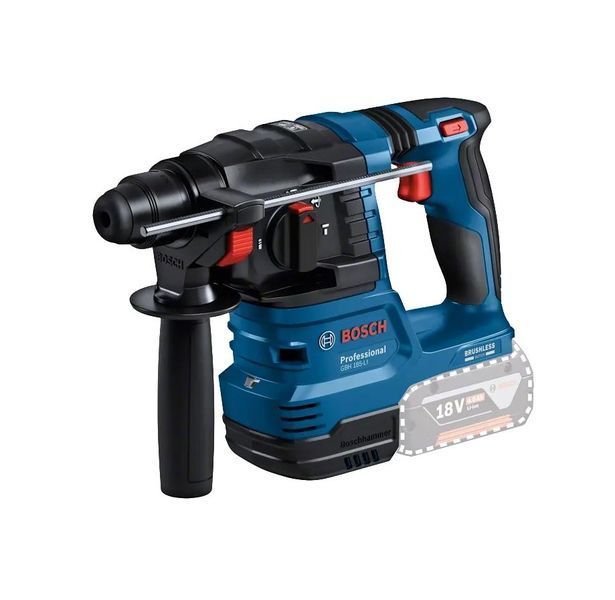 Акумуляторний перфоратор Bosch GBH 185-LI SDS-Plus 18В акб 2х4Ач 1.9Дж 2.3кг RC_0.611.924.021 фото