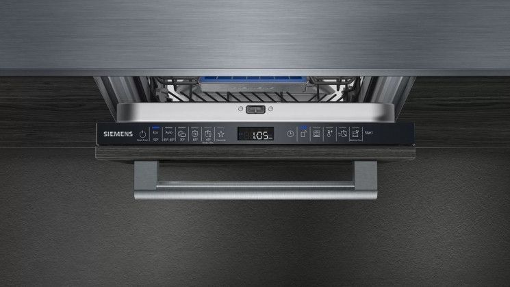 Посудомийна машина Siemens вбудована, 10компл., A++, 45см, дисплей, 3й кошик, білий RC_SR75EX05ME фото
