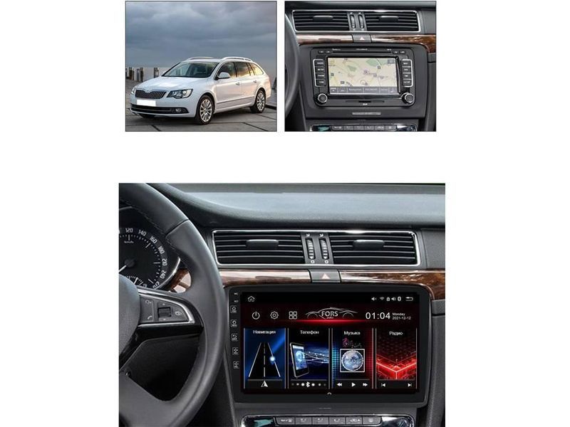 Штатна автомагнітола FORS.auto FS 1 LITE для Skoda Superb 2 2008-2015 FA_FS-1046 фото