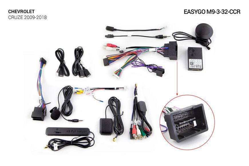 Штатна автомагнітола EasyGo M9-3-32-CCR QLED Chevrolet Cruze 2009-2018 MA_M9-3-32-CCR фото