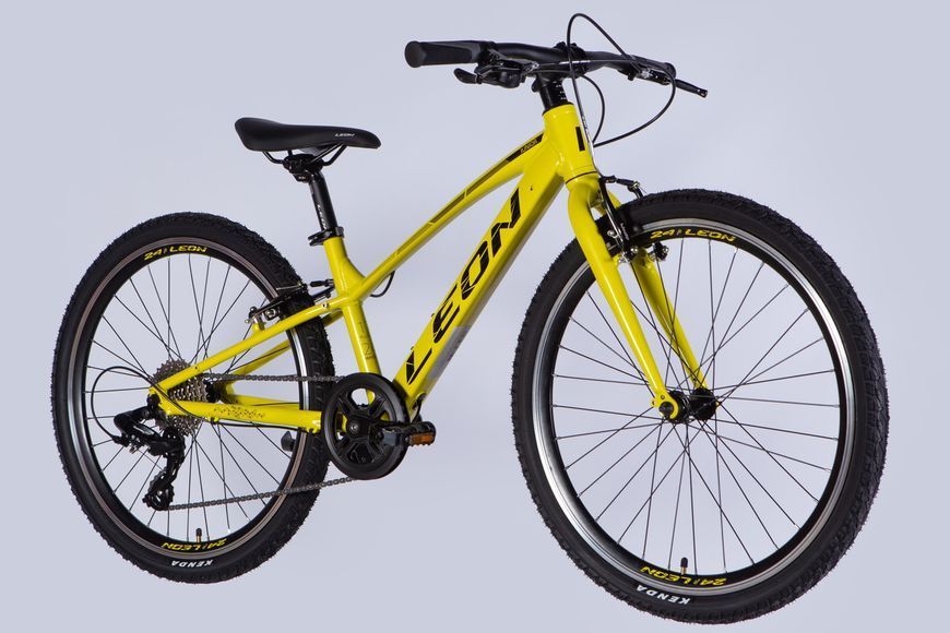 Велосипед AL 24" Leon JUNIOR Vbr CS рама-12" желтый с черным 2025 VT_OPS-LN-24-108 фото