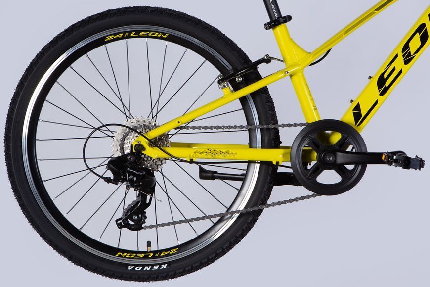 Велосипед AL 24" Leon JUNIOR Vbr CS рама-12" желтый с черным 2025 VT_OPS-LN-24-108 фото