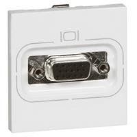 Legrand MOSAIC розетка відео HD15 (15pin) для аналогових відеосигналів VGA, XGA, VESA (2 мод.) білий RC_78757 фото