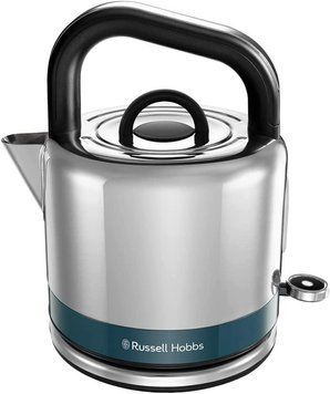Електрочайник Russell Hobbs Distinctions Black 1.5л, Strix, метал, сріблясто-синій RC_26421-70 фото