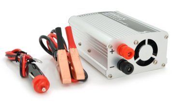 Інвертор напруги PI 500ВА(300Вт) 12/220V approximated 1 універсальна розетка клем + крокодили+АЗУ U_29036 фото