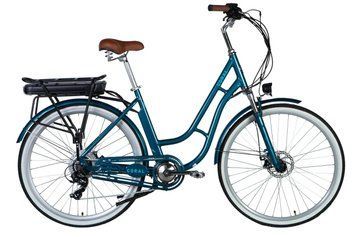 Велосипед з електроприводом 26" AL Dorozhnik eRUBY DD FR рама-17" 48B 12.5А*г 500Вт бірюзовий YS 2260 2025 VT_ELB-D-26-247 фото