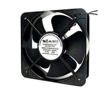 Кулер для охлаждения серверных БП FP-20060EX-S1-B DC sleeve fan 2pin под пайку - 200*200*60мм, 220V/0,43A, U_21140 фото