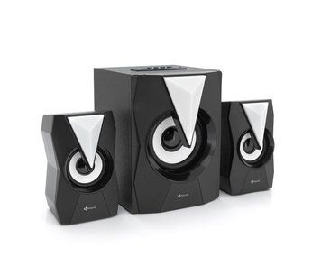 Колонки Kisonli TM-4000U, 8W+2x4W, USB/TF/BT/FM/AUX/LED light, с сабвуфером, DC: 5V, Чёрный, Q8 U_31321 фото