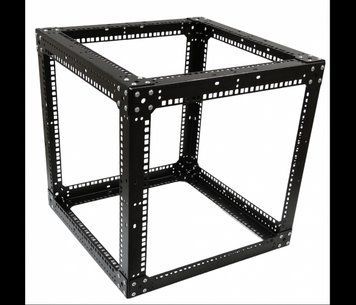 Стійка-кронштейн Cube 19" 9U 550х550х550 мм, посилена, чорна U_37573 фото