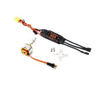 Безколекторний двигун XXD A2212/10T 1400KV + регулятор обертів 40A, XT60 plug U_32493 фото