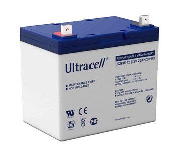 Аккумуляторная батарея Ultracell UCG35-12 GEL 12V 35 Ач (195x 130 x 167) White Q1/132 U_28770 фото