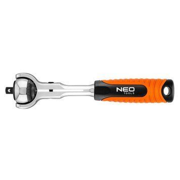 Ключ-трещотка Neo Tools, 1/4" 72 зубцов, 360&deg;, CrV, 155мм RC_08-540 фото