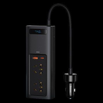 Автомобильный инвертор Baseus In-car 150W 220V EU Черный (CRNBQ-A01) LP_20391 фото