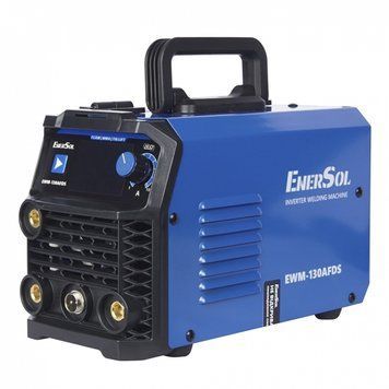 Зварювальний напівавтомат інверторний EnerSol EWM-130AFDS (дріт 0.8мм + електрод 4мм) 20-160А 5.1кВт&nbsp;160-260В 5.49кг RC_EWM-130AFDS фото