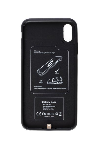 Чохол акумулятор AmaCase для iPhone XS Max Чорний (4000 маг) AMA_008 фото