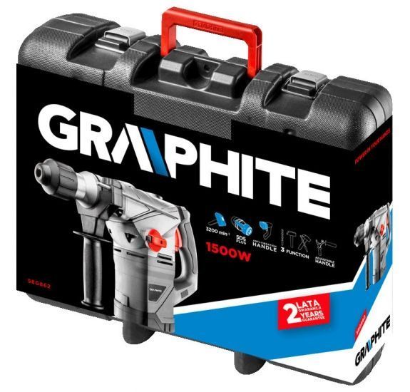 Перфоратор GRAPHITE SDS-plus 1500Вт 4.5Дж 6.9кг RC_58G862 фото
