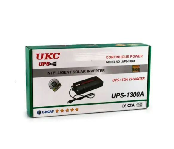 Інвертор напруги UKC 1300ВА(650Вт)+CHARGE 10A, 12/220V U_35978 фото