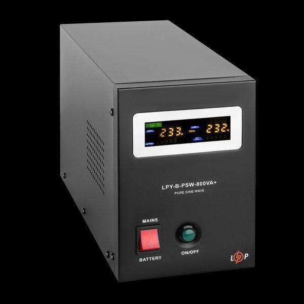 ДБЖ з правильною синусоїдою 12V LPY-B-PSW-800VA+(560Вт) 5A/15A LP_4150 фото