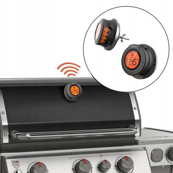 Цифровий Bluetooth термометр в кришку гриля с 2-ма щупами GRILLI 555501 GR_011933 фото