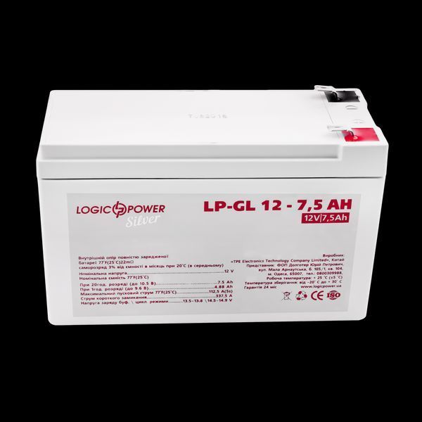 Аккумулятор гелевый LP-GL 12V - 7.5 Ah Silver LP_2334 фото