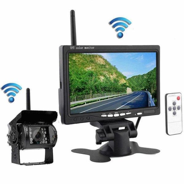 Бездротова камера заднього виду з монітором REYND S7 Truck GPS_1472 фото