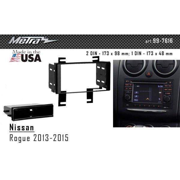 Перехідна рамка Metra 99-7616 для Nissan Rogue Select 2013-2015 AV_99-7616 фото
