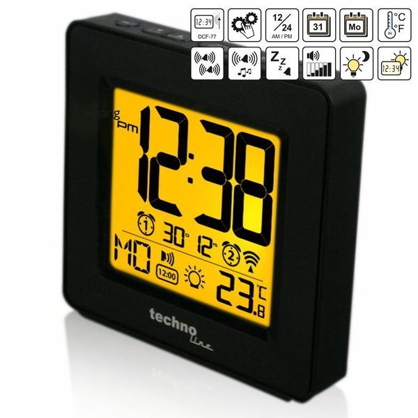 Годинник настільний Technoline WT330 Black (WT330) DS_DAS301808 фото