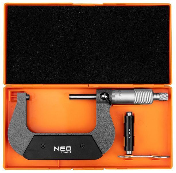 Tools Микрометр с верньером 50-75 мм, &plusmn;0.01 мм/м Neo RC_75-022 фото