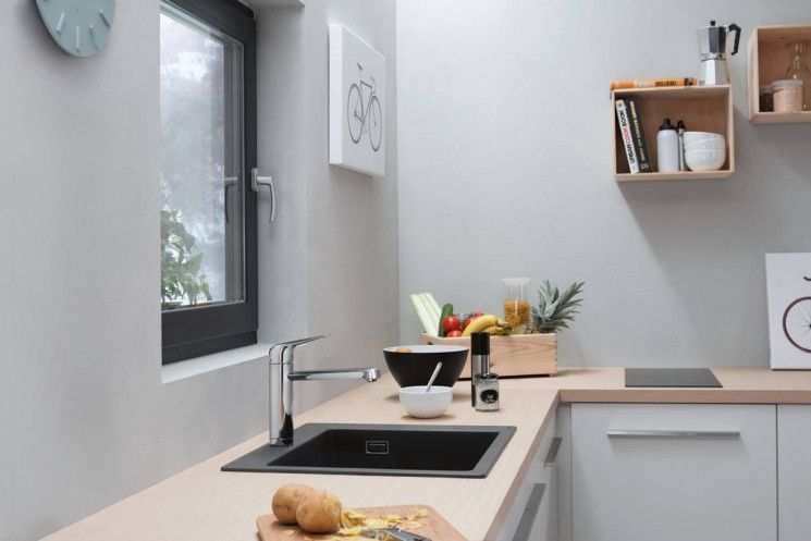 Кухонная мойка Hansgrohe S51, S510-F450, серый бетон RC_43312380 фото