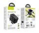 Мережевий фільтр HOCO AC18A на 1 розетку + 2 USB + USB-C, 35W, кабель 1,5 м, 220В, Black, Box U_38832 фото 3
