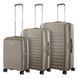 Набір валіз 2E, Aero, поліпропілен, (L+M+S), TSA, 4 колеса, EXP, сіро-коричневий RC_2E-SPP-AERO-SET3-TP фото 2