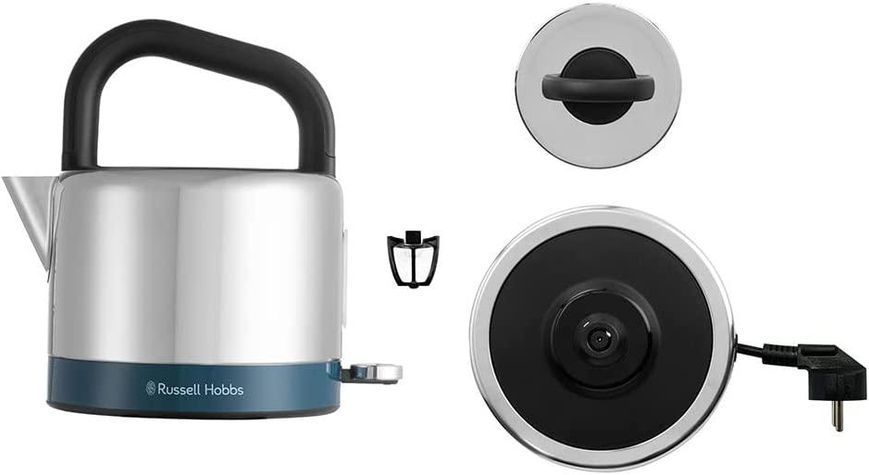 Электрочайник Russell Hobbs Distinctions Black 1.5л, Strix, металл, серебристо-синий RC_26421-70 фото