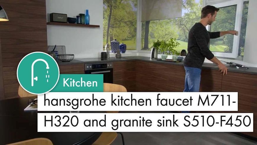 Кухонная мойка Hansgrohe S51, S510-F450, серый бетон RC_43312380 фото