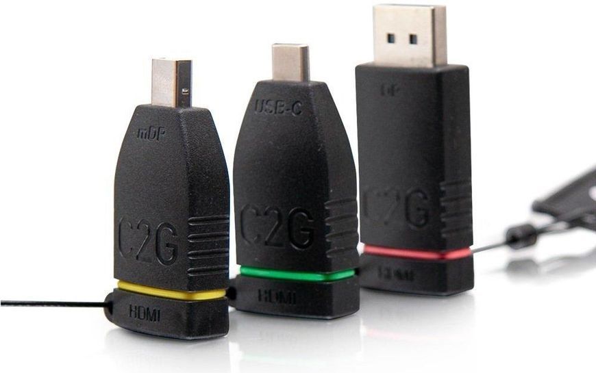 Комплект переходников retractable C2G Adapter Ring HDMI на mini DP DP USB-C RC_CG84269 фото