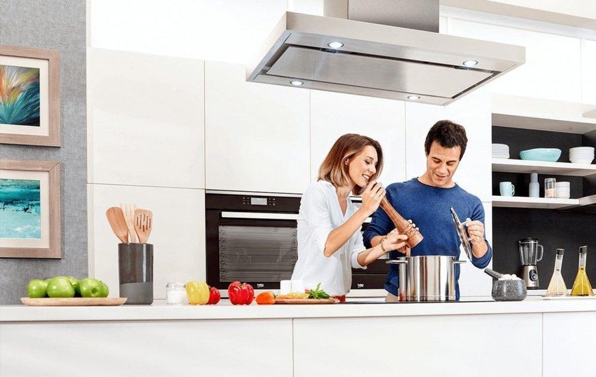 Витяжка Beko вбудована, 53см, 381м.куб/год, сірий RC_HNU51311SH фото