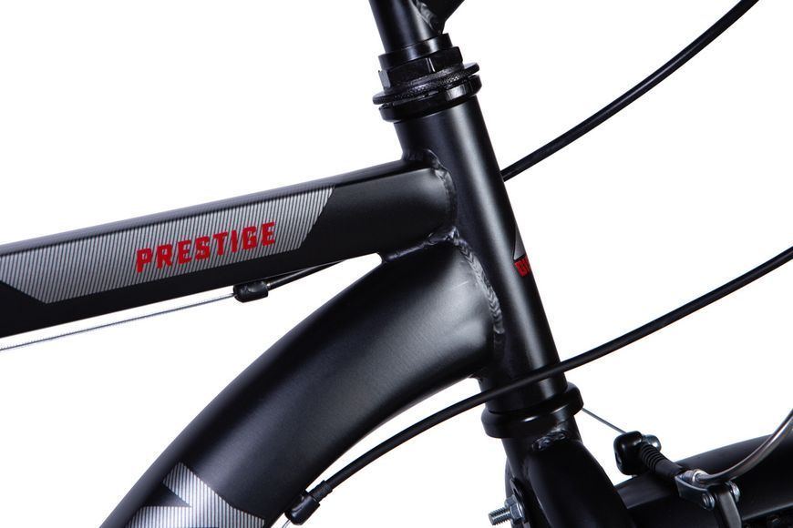 Велосипед сталь 26 Discovery PRESTIGE MAN Vbr рама-18" чорний (матовий) з багажником задн St з крилом St 2024 VT_OPS-DIS-26-587 фото
