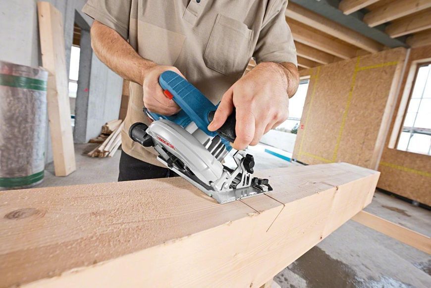 Пила циркулярная Bosch Professional GKS 18V-57, 18 В, диск 164 мм, 3400 об/мин, 3.4 кг RC_0.601.6A2.200 фото