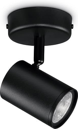 Светильник точечный накладной умный IMAGEO Spots, 1х5W, 2200-6500K, RGB, Wi-Fi, черный WiZ RC_929002659001 фото