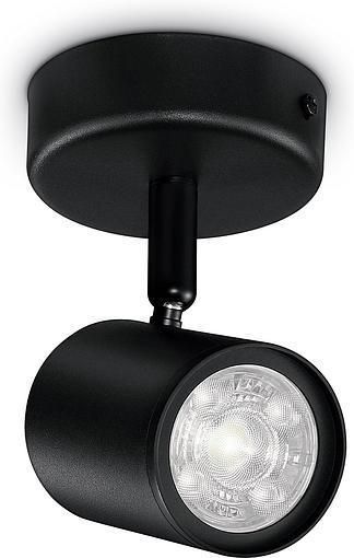 Светильник точечный накладной умный IMAGEO Spots, 1х5W, 2200-6500K, RGB, Wi-Fi, черный WiZ RC_929002659001 фото