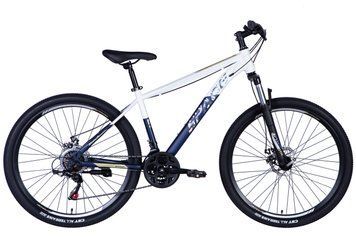 Велосипед сталь 27.5" SPACE MARS AM DD трещотка рама-17" бело-синий 2024 VT_OPS-SP-27.5-003 фото