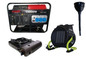 Бензиновый генератор MAST GROUP YH21000 + газовая плитка Orcamp CK-505 + электрический обогреватель Gardyer KM_KYH21000 фото